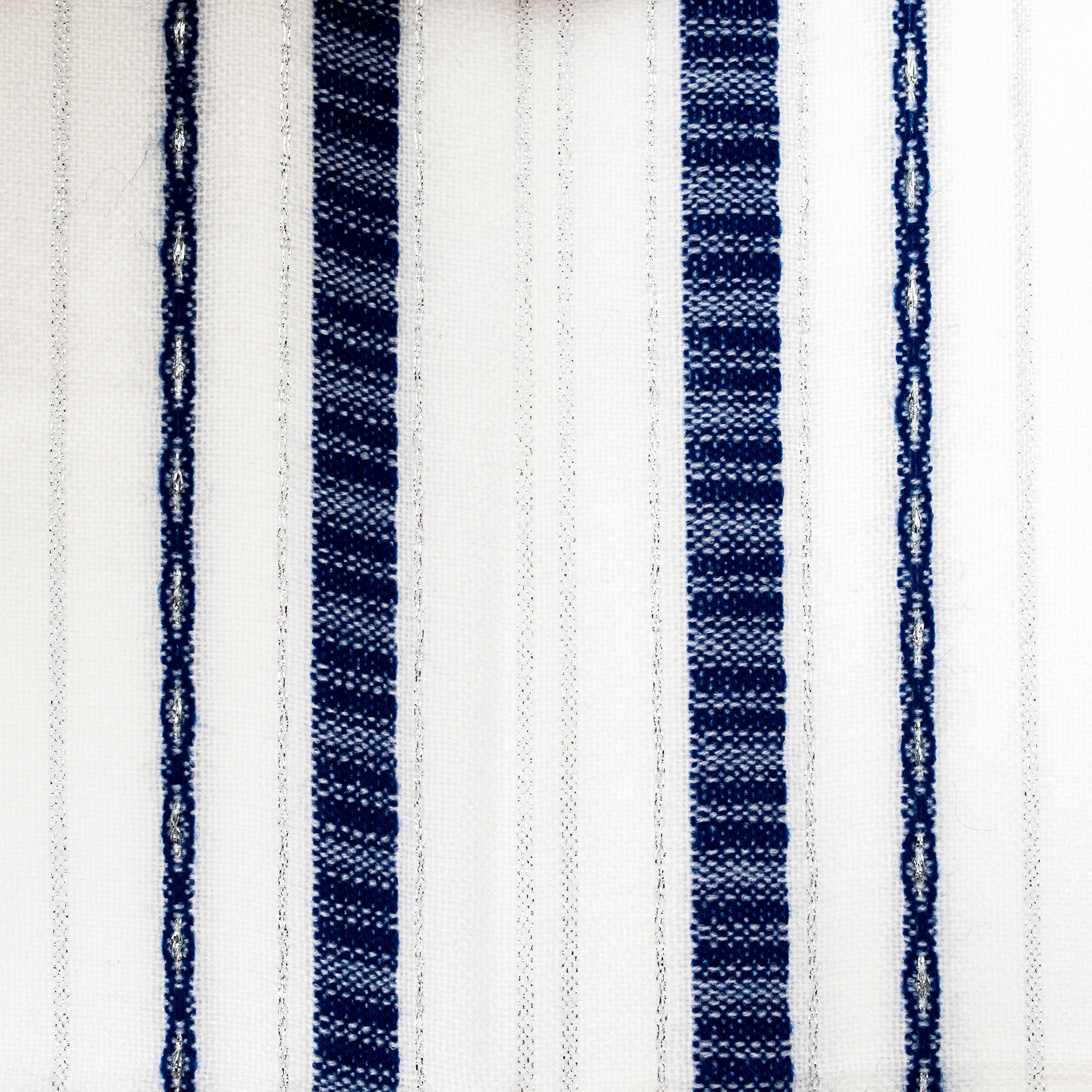 Tablecloths - Bold Design - Blue and Silver on White