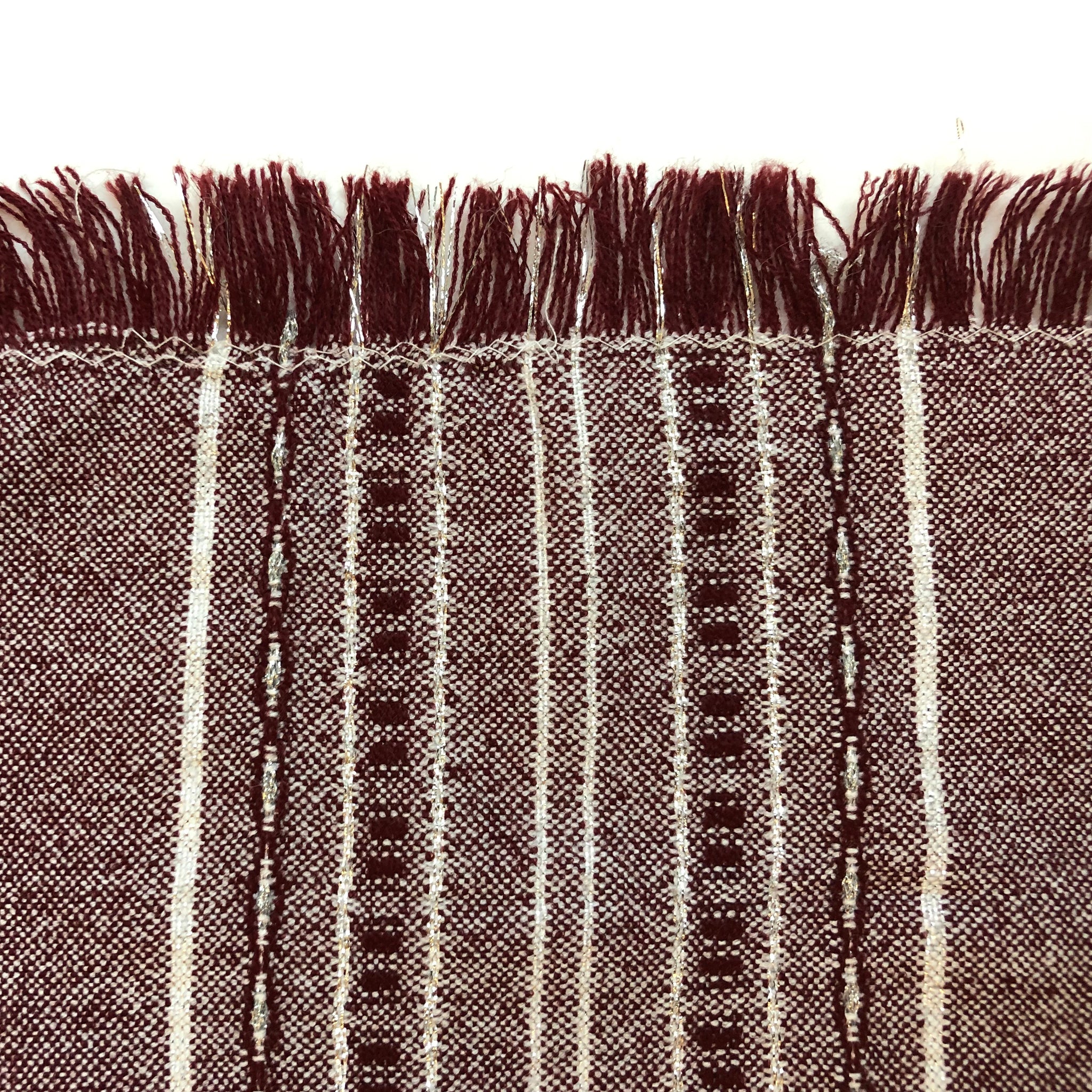 Tablecloths - Classic Design - Bordeaux Background with Silver